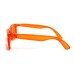Oranje bril met gekleurde glazen